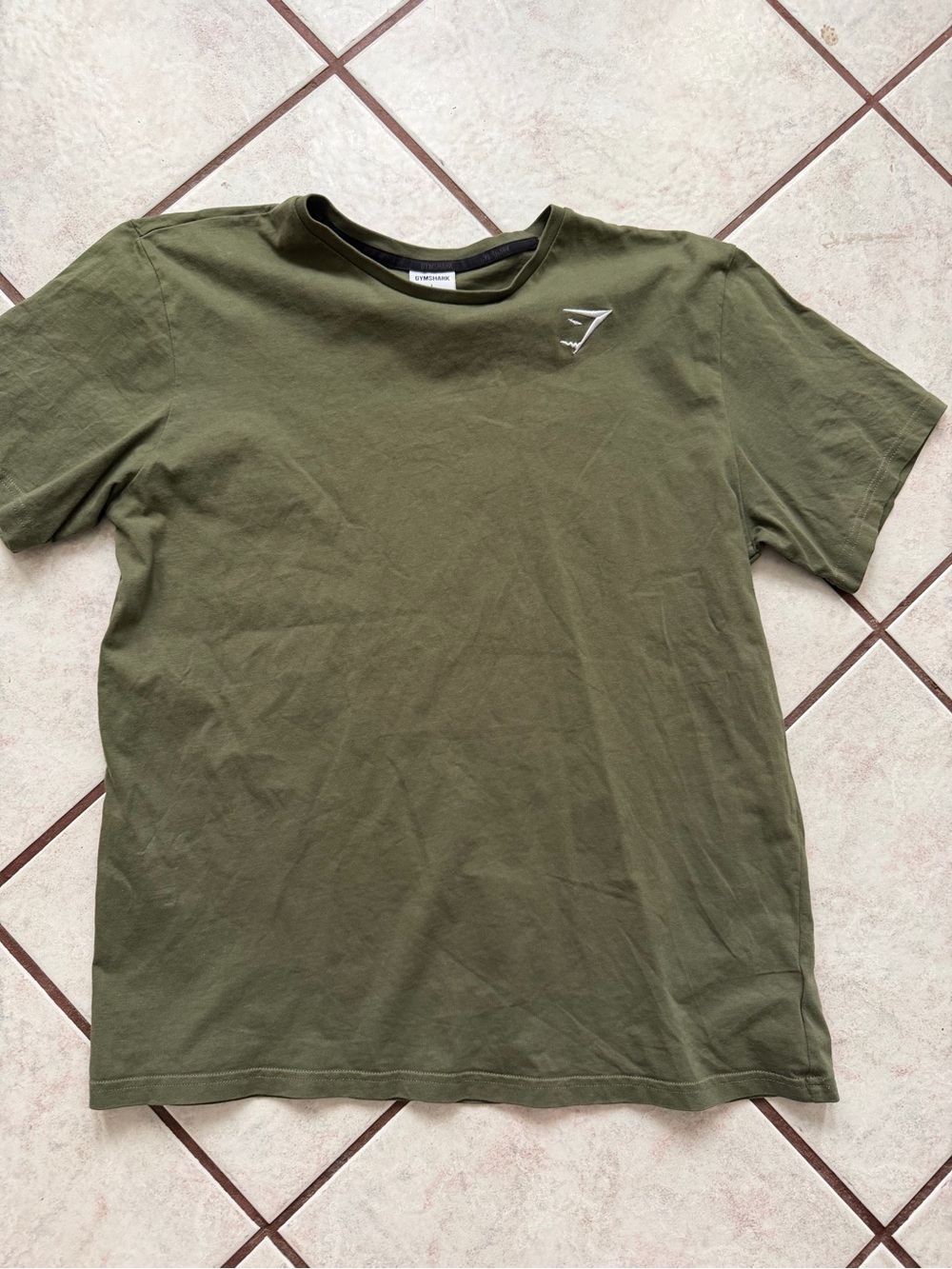 Gymshark Olive Green Short-Sleeve Crew Tee